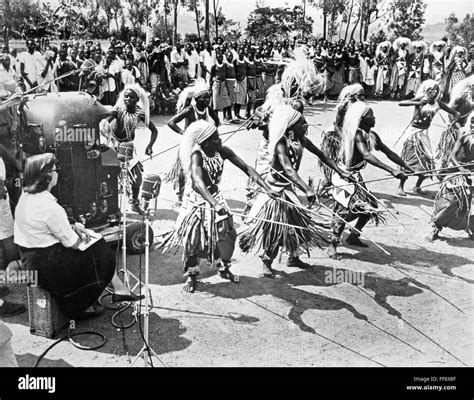 WATUSI DANCERS, c1960. /nWatusi dancers from Ruanda-Urundi (now the separate republics of Rwanda ...