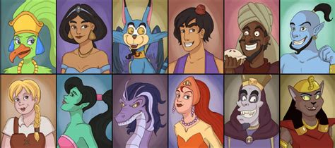 Aladdin Heroes and Villains Line Up by Fallen-Lunar-Shaman on DeviantArt