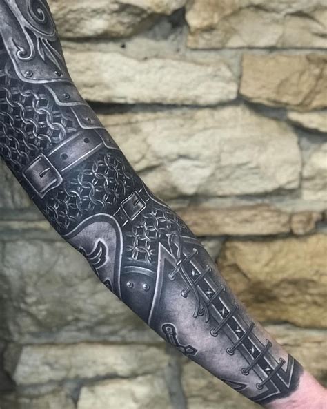 Armor sleeve tattoo – Artofit