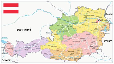 Österreich Karte Städte - Deutschlandkarte 2023