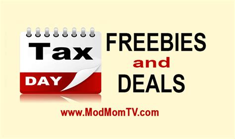 Tax Day Freebies!