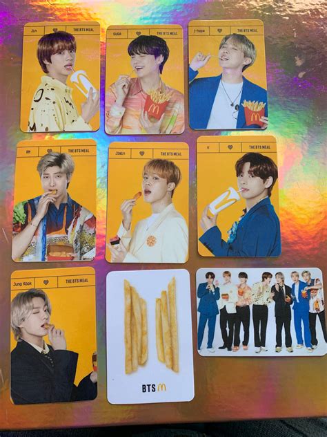 BTS x Mcdonald's Photo Cards | Etsy