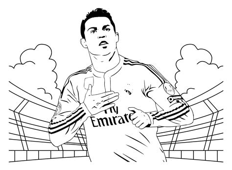 Cristiano Ronaldo Coloring Pages - Coloring Pages For Kids And Adults ...