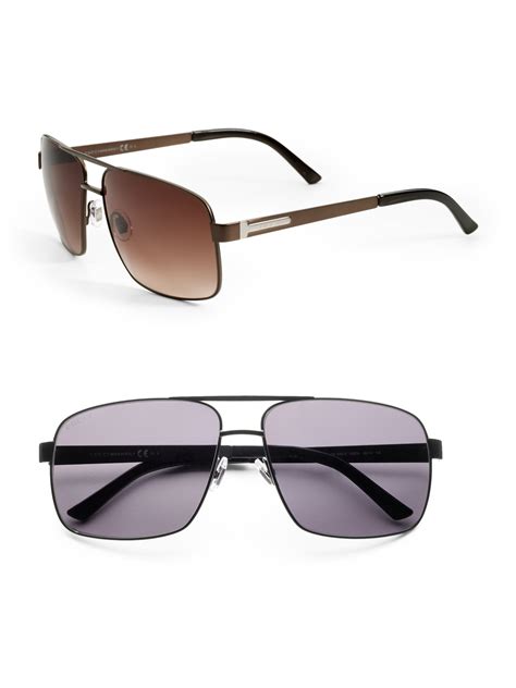 Lyst - Gucci Wayfarer Sunglasses in Brown for Men