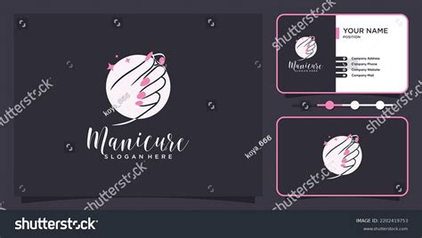 Nail Polish Logo Design Template Creative Stock Vector (Royalty Free) 2202419753 | Shutterstock