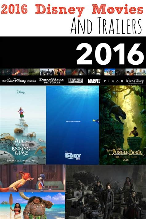 2016 Disney Movies and Trailers