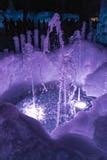Purple water fountain stock photo. Image of colourful - 13391678