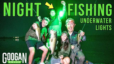 NIGHT FISHING with DIY UNDERWATER LIGHTS! ( BIG BASS CATCH ) - YouTube