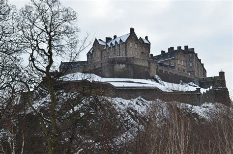 cartwheels in your honour | Edinburgh Castle dipped in snow