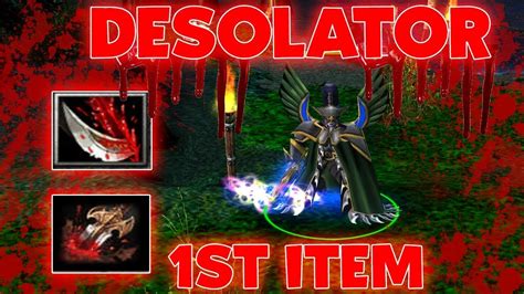 DOTA MORTRED DESOLATOR FIRST ITEM (CRAZY DAMAGE) - YouTube