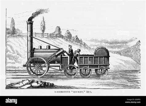 George Stephenson's locomotive, the Rocket Stock Photo - Alamy