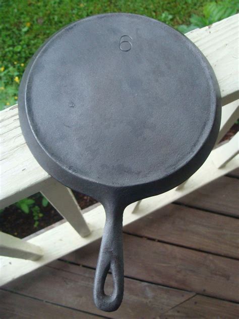 Cast Iron Handled Pancake Griddle Skillet #6 Unmarked Wagner Griswold ...