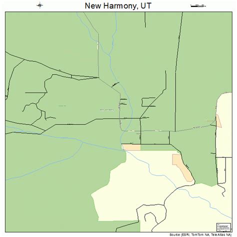 New Harmony Utah Street Map 4954440