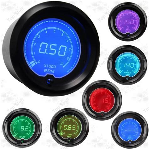 Brand 2" 52MM EVO Digital Rpm Gauge LCD 0 1000 For Car Rpm Meter New ...