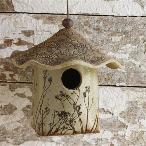 Slab built ceramic bird house | Ceramic birdhouse, Ceramic birds, Bird house kits