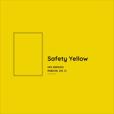 About Safety Yellow - Color meaning, codes, similar colors and paints - colorxs.com