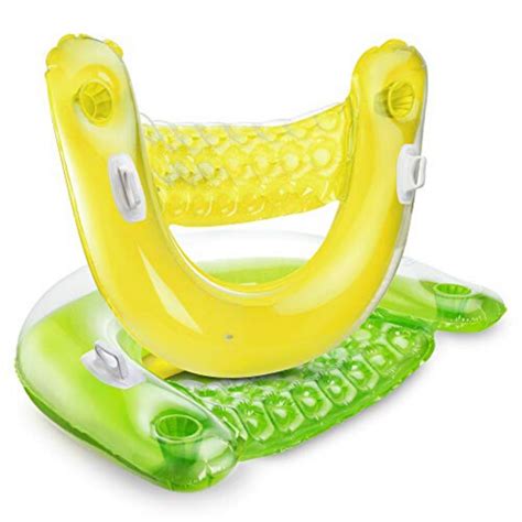 Premium Inflatable Floating Pool Lounge Chair With Cup Holder– Zincera