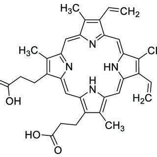 Molecular structure of protoporphyrin IX. | Download Scientific Diagram