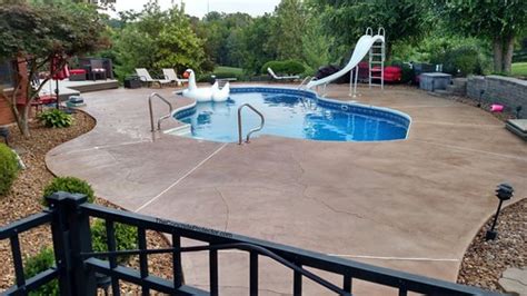 Stained Concrete Pool Deck- Concrete Surface and Design- F… | Flickr