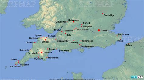 Map Of Southern England With Towns And Villages Coast - vrogue.co