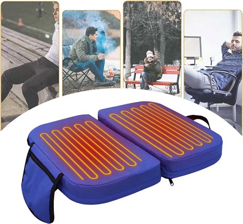 Amazon.com: Portable Heated Seat Cushion With Pocket(battery Not ...