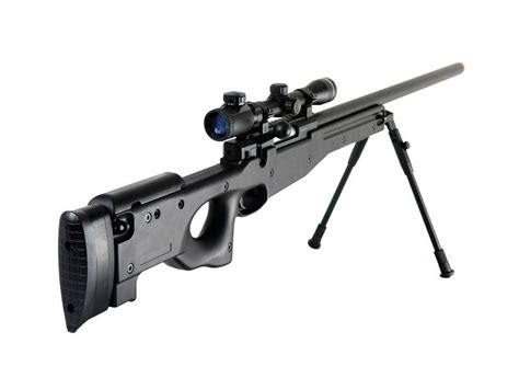 Double Eagle Full Metal L96 Bolt Action Airsoft Sniper Rifle with Scope and Bipod | Airsoft Station