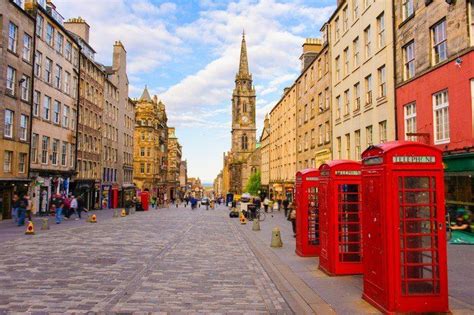 street view of Edinburgh, Scotland, UK Wall Mural • Pixers® - We live ...