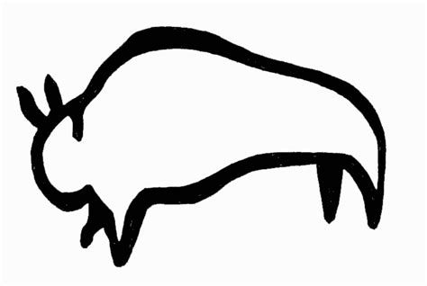 Buffalo Outline Drawing at PaintingValley.com | Explore collection of ...