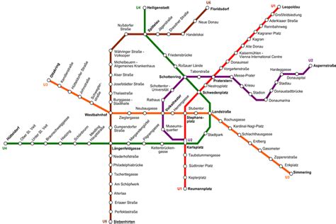 Vienna Metro (U-Bahn) - Lines, map, timetable and prices