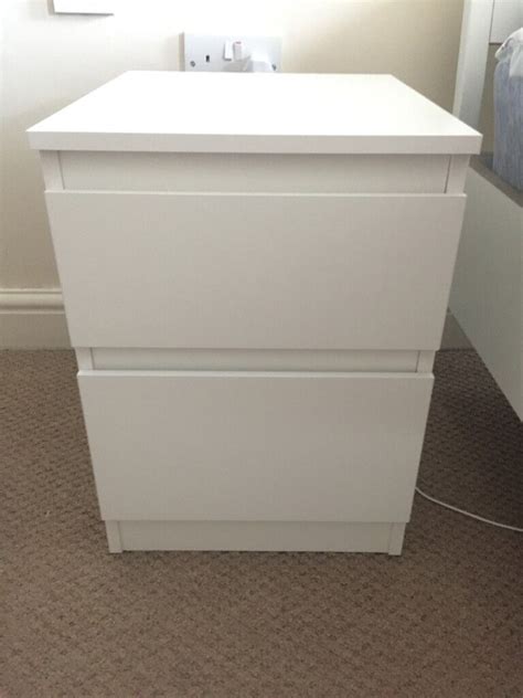 White bedside table from Ikea | in Hereford, Herefordshire | Gumtree