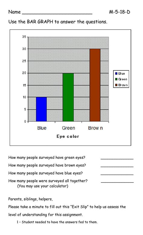 Science Worksheets To Learn Bar Graphs