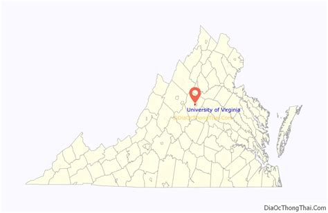 Map of University of Virginia CDP