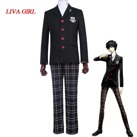 Anime Persona 5 Adult Ren Amamiya Cosplay Costume Persona 5 Joker Anime ...