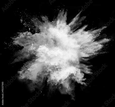 White powder explosion on black background Stock Illustration | Adobe Stock