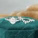 Moissanite Engagement Ring Vintage Women Cluster Rose Gold Engagement Ring Diamond Wedding Ring ...