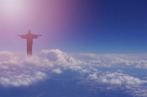 Jesus Walking On Clouds Photograph by Art Spectrum