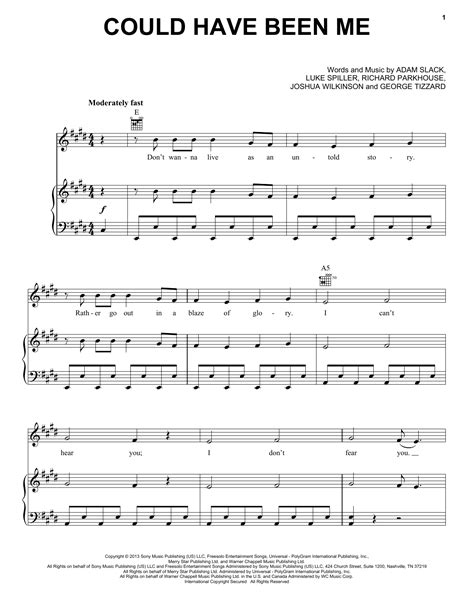 Could Have Been Me (from Sing 2) by Halsey Sheet Music for Piano, Vocal ...