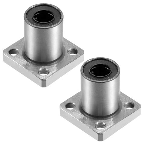 LMK10UU Square Flange Linear Ball Bearings, 10mm Bore Dia,19mm OD,29mm ...