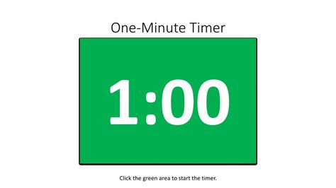 PPT - One-Minute Timer PowerPoint Presentation, free download - ID:8867344