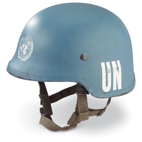 Used Danish Mil. / U.N. Kevlar Helmet, Blue - 78841, at Sportsman's Guide