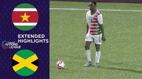 Suriname vs. Jamaica: Extended Highlights | CONCACAF NATIONS LEAGUE ...