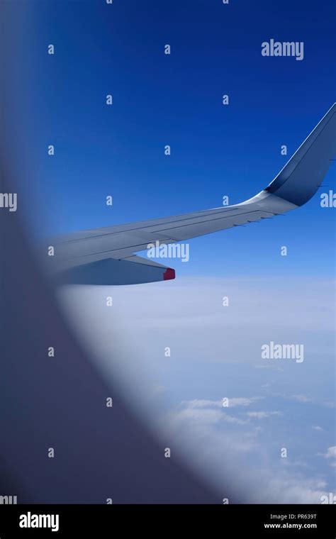 View from a window seat, Airplane Stock Photo - Alamy