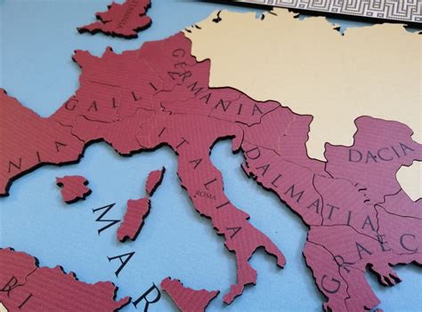 Wooden Roman Empire Map Puzzle • ARX Mercatura