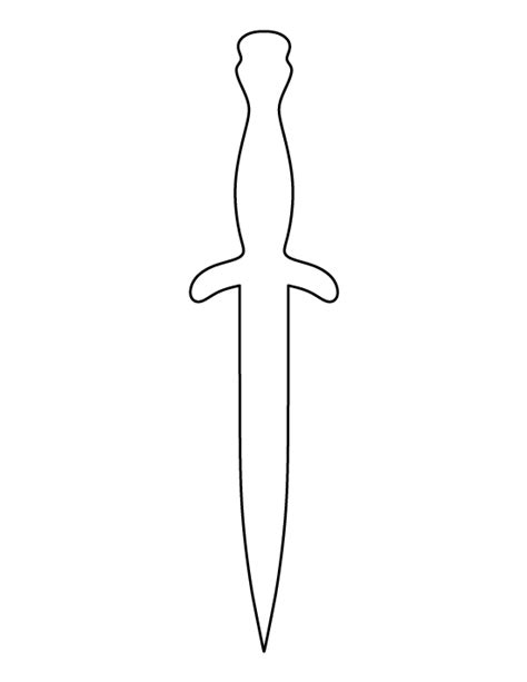 Free Printable Sword Template - mauriciocatolico