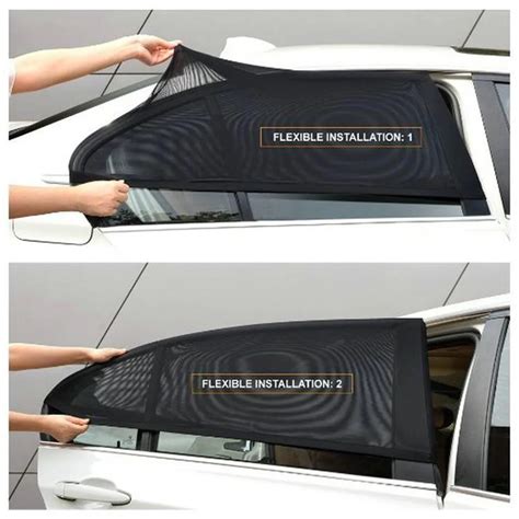 2Pcs Auto Car Window Cover Sunshade Curtain Window UV Protection Shield ...