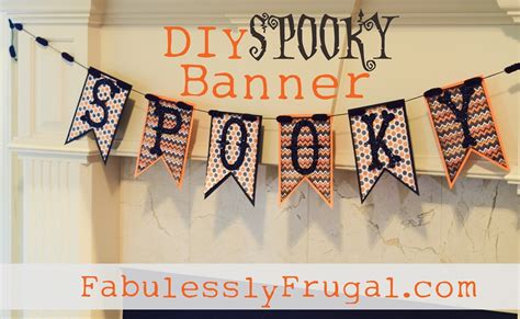 Homemade Halloween Banner Craft DIY Idea