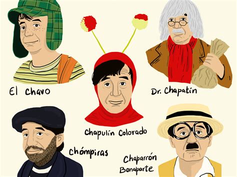 Dribbble - Personal project - Comedian Chespirito's characters.jpg by ...