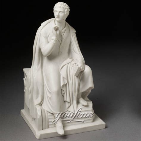 Famous art sculptures life size stone Lord Byron for home decor on sale ...