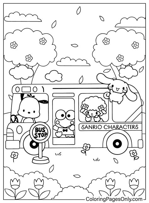 Sanrio Coloring Page - Free Printable Coloring Pages