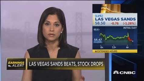 Las Vegas Sands beats, stock drops